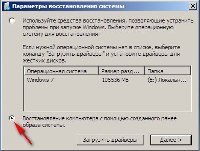 Windows 7 восстановление системы через диспетчер задач
